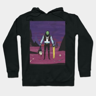 Skull Face in Colour Hoodie